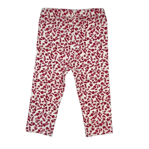 First Impressions Red Floral All Over Print Legging New 12 Months - Picture 2 of 3